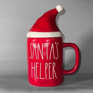 Oversized Santa's Helper Mug with Lid